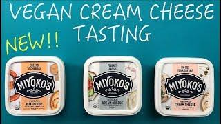 Tasting NEW Vegan Cream Cheese - Miyokos Kitchen