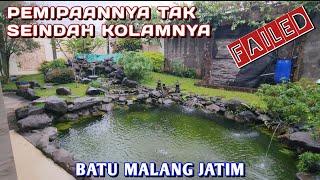 CHANGE PIPING & CHAMBER FILTER SYSTEMS IN BEAUTIFUL NATURAL PONDS |  MALANG STONES, EAST JAVA