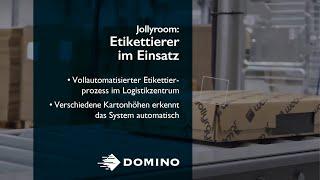 Vollautomatischer Etikettierprozess mit M230i-T4 im Jollyroom-Logistikzentrum | Domino Deutschland