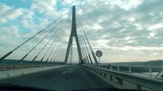 Crossing the Guadiana International Bridge. 1/5/2009.