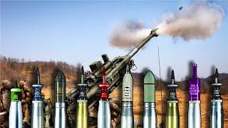 All Types of Special Artillery Ammunition (Explosive, Piercing, Chemical, Shrapnel and more