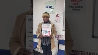 Excel College congratulates our student Ange Esther for passing Life in the UK Test