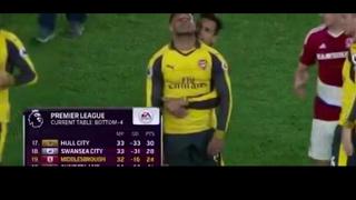 Alexis Sanchez really happy with his team's performance against Middlesbrough