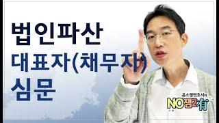 윤소평변호사와의 NO잼2有-법인파산 대표자(채무자)심문