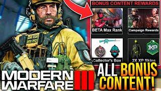 Modern Warfare 3: All BONUS CONTENT & REWARDS! (Secret Blueprints, Operators, & More)