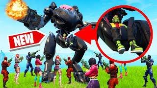 *NEW* ROBOT vs. 100 PLAYERS! (Fortnite SEASON 10)