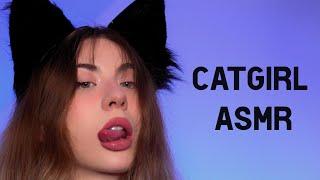 Your Catgirl GF  ASMR 8D Purring, meowing