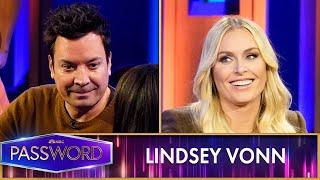 Lindsey Vonn and Jimmy Fallon Battle It Out in an Intense Round of Password