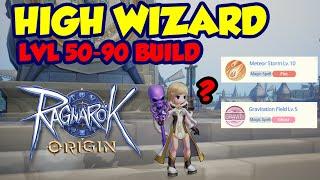 RAGNAROK ORIGIN GLOBAL -HIGH WIZARD GUIDE (DOMINATION)  METEOR VS GRAVITATIONAL