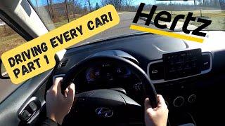 Renting EVERY Car from Hertz starting with THE CHEAPEST- Part 1 - POV Driving