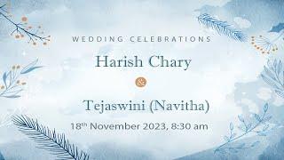 Harish Chary weds Tejaswini