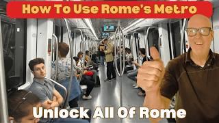 How To Get To Rome's Sites The Quick Way! | Rome Metro Made Easy.