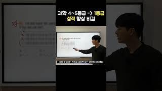 과학 4~5등급에서 1등급으로 성적 향상 비결
