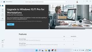 Upgrade Windows 11 Pro for Workstations 2022