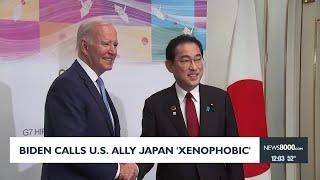 Biden calls Japan 'xenophobic'