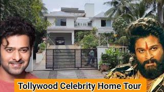 tollywood celebrities house tour | telugu actor home tour | allu arjun house | prabhas house tour