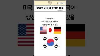 만드는 나라가 제한적인 물품