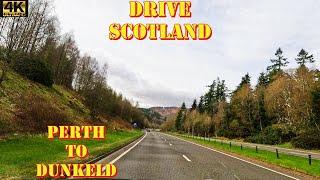 Perth to Dunkeld - A9 - Perth & Kinross - 4K Drive Scotland