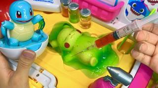 [Toy ASMR] Pokémon Doctor Toys, Battle Toys ASMR | Pikachu | Satisfying Toy Unboxing ASMR