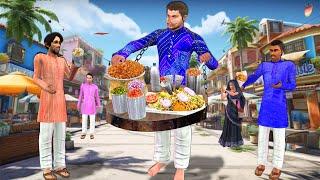 Walking Jhal Muri Wala Spicy Famous Indian Street Food Hindi Kahani Hindi Moral Stories Comedy Video