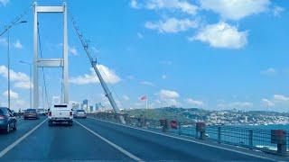 KADIKÖY (Fikirtepe) to BEŞİKTAŞ (Barbaros Bulvarı) Driving Car (4K 60fps) Araba Turu (İstanbul)