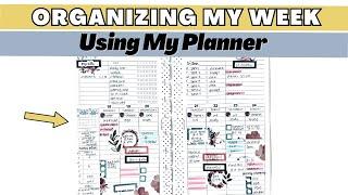 Organizing My Week In My Planner