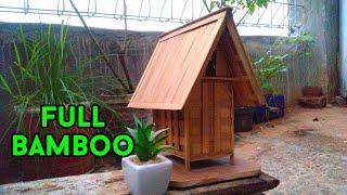 bamboo craft || miniatur leuit ( lumbung padi ) || rice barn from west java