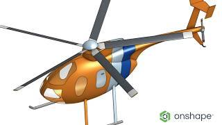 Surface Modeling a Helicopter in Onshape