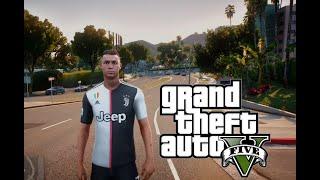 GTA 5 Cristiano Ronaldo Ultra Realistic Graphics Mod #shorts #cristianoronaldo #gta5