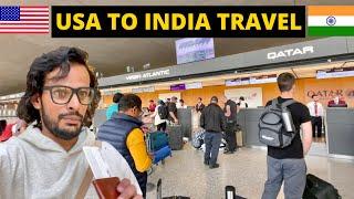 Traveling To INDIA from USA | USA To INDIA TRAVEL HINDI VLOG