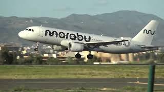 Marabu Airbus 320 LZ-LAH Take Off Malaga LEMG