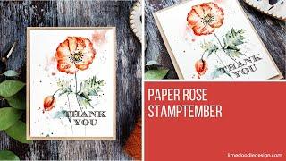 Paper Rose STAMPtember
