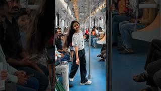 Metro train me video ️ #viral #trending #dance #nishitiwari #shortvideos #shorts #nagpur #metro