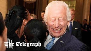 'A hug, why not?': King Charles III enjoys group hug turned scrum with New Zealand rugby team