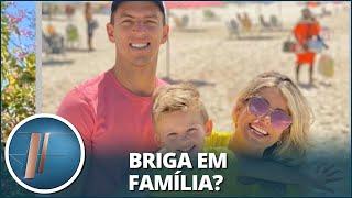 Separados, Amaury Nunes e Karina Bacchi se alfinetam na internet por causa do filho