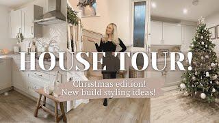 HOUSE TOUR ~ Christmas edition! Big festive house tour of new build home PART 1~ Kitchen living room