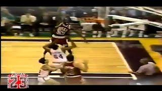 Michael Jordan - What a Dunk over 7 Footer Melvin Turpin! (Is He Big Enough?)