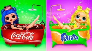 Fanta против Coca Cola / 14 идей для кукол ЛОЛ Сюрприз