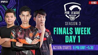 [HINDI] 2021 PMPL South Asia Finals Week Day 1 | S3 | Battle for the PMPL SA Champions Title!