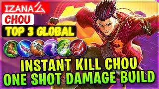 Instant Kill Chou, One Shot Damage Build [ Top 3 Global Chou ] ɪᴢᴀɴᴀ么 - Mobile Legends Emblem Build