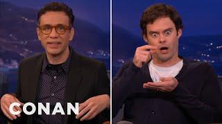 Fred Armisen Fires Back At Bill Hader's Impression | CONAN on TBS