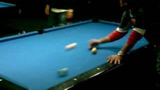 3 Balls Juggling Trick on a Pool Table