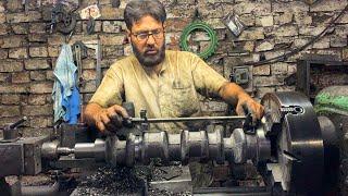 Production of Crankshafts in Factory Complete Process || Machining 3 Cylinder Engine Crankshaft