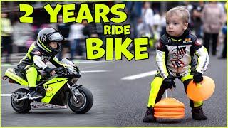 2 Years Old Kids Ride MiniMoto!  Tima Kuleshov