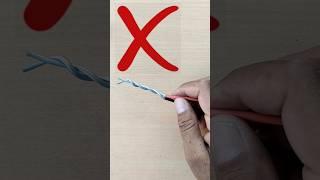 electrician tips: how to joint electric wires #shorts #shortsfeed #wirejoint #electricalwork #iti