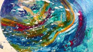 EASY Acrylic Painting Technique / Abstract Art On Canvas For Beginners