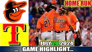 Texas Rangers Vs. Baltimore Orioles  GAME Highlights (07/20/24) | MLB Season 2024