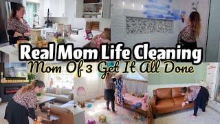 REAL MOM LIFE CLEANING / WHOLE HOUSE CLEAN WITH ME / GET IT ALL DONE SPEED CLEANING MOTIVATION