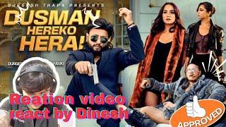 Durgesh Thapa's New Nepali Song | Official Music Video Reaction React by Dinesh