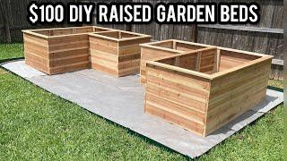 How To Build Cheap DIY Cedar Raised Bed Garden Boxes